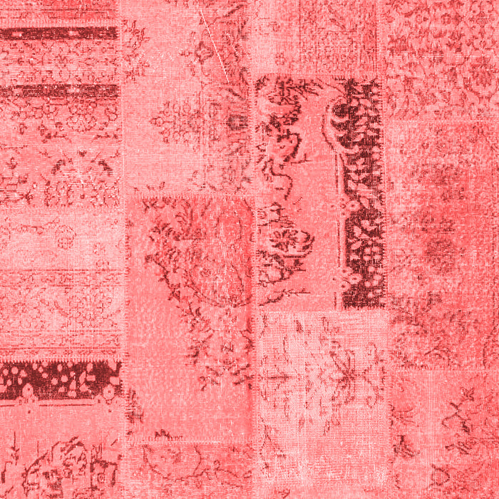Patchwork Red Transitional Area Rugs