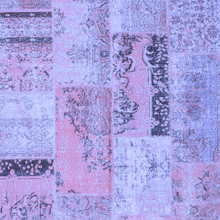 Patchwork Blue Transitional Rug, con1201blu