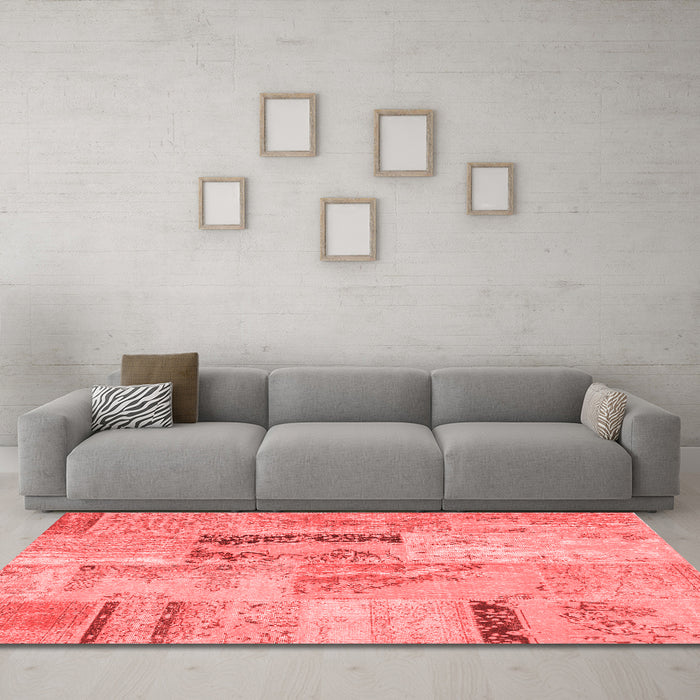 Transitional Red Washable Rugs