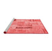 Transitional Red Washable Rugs