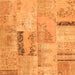 Serging Thickness of Patchwork Orange Transitional Rug, con1201org