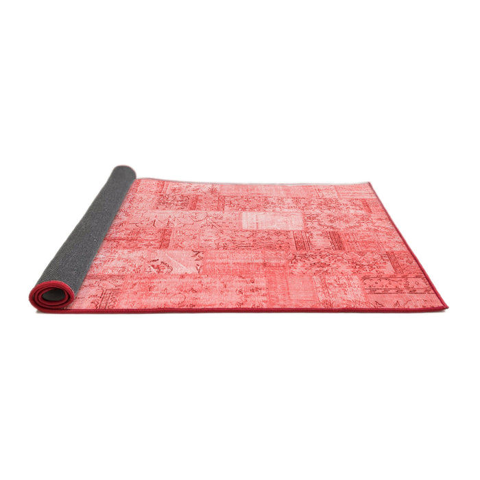 Patchwork Red Transitional Area Rugs