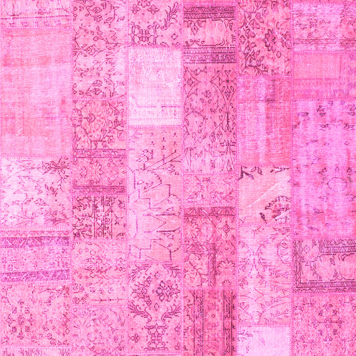 Patchwork Pink Transitional Rug, con1202pnk