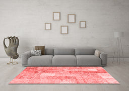 Transitional Red Washable Rugs
