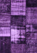 Machine Washable Persian Purple Bohemian Area Rugs, wshcon1203pur