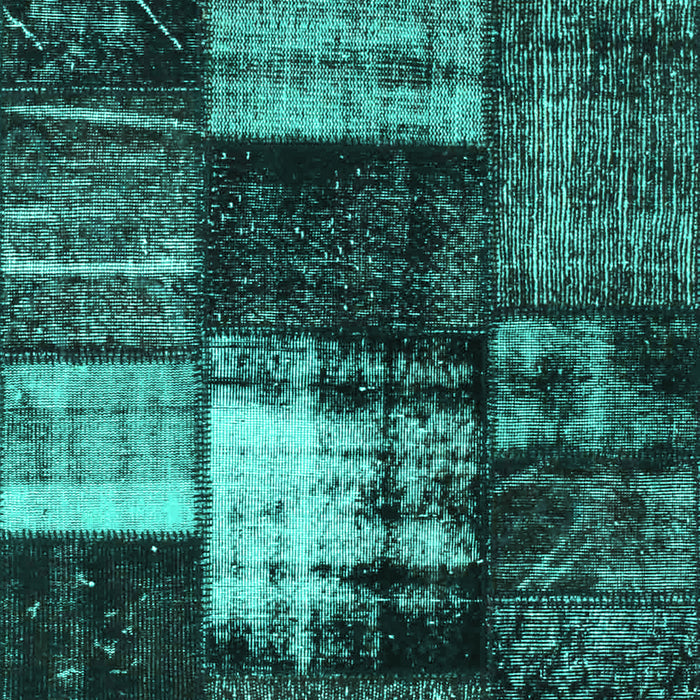 Machine Washable Persian Turquoise Bohemian Area Rugs, wshcon1203turq