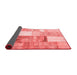 Patchwork Red Transitional Area Rugs