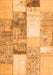 Patchwork Orange Transitional Rug, con1204org