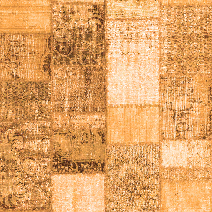 Patchwork Orange Transitional Rug, con1204org