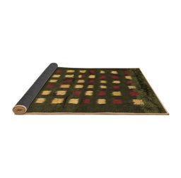 Sideview of Abstract Brown Contemporary Rug, con1205brn