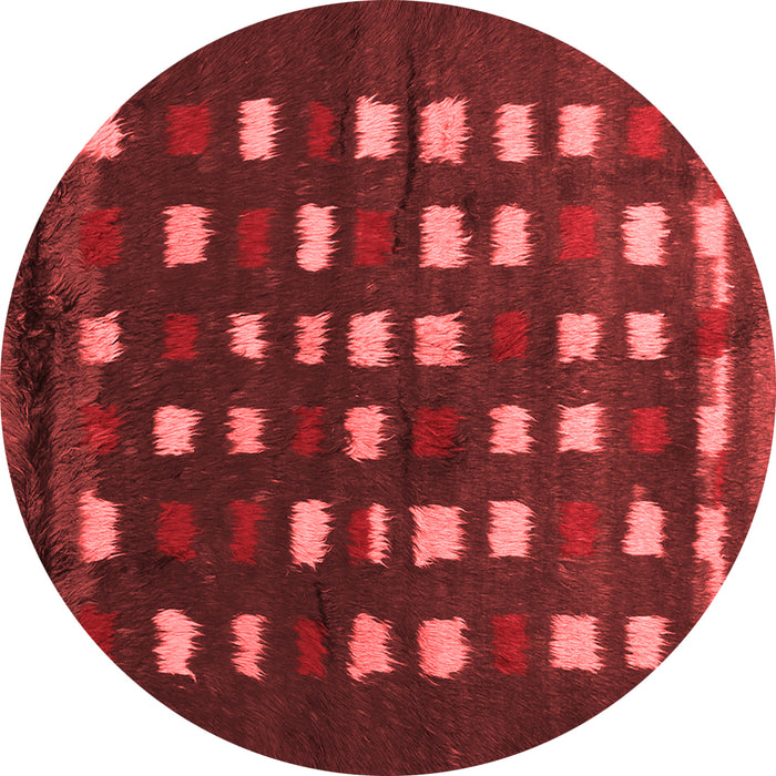 Machine Washable Abstract Red Contemporary Rug, wshcon1205red