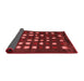 Abstract Red Contemporary Area Rugs