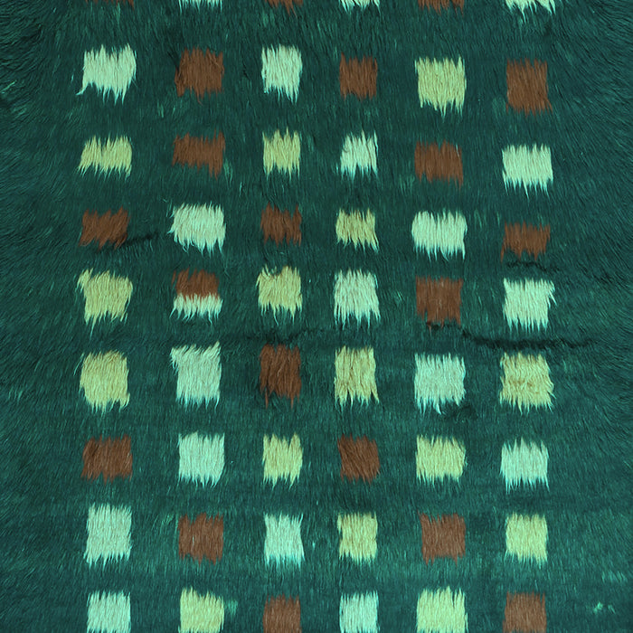 Machine Washable Abstract Turquoise Contemporary Area Rugs, wshcon1205turq