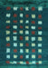 Abstract Light Blue Contemporary Rug, con1205lblu