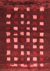 Abstract Red Contemporary Rug, con1205red