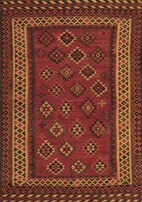 Oriental Brown Traditional Rug, con1206brn