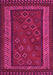 Machine Washable Oriental Pink Traditional Rug, wshcon1206pnk