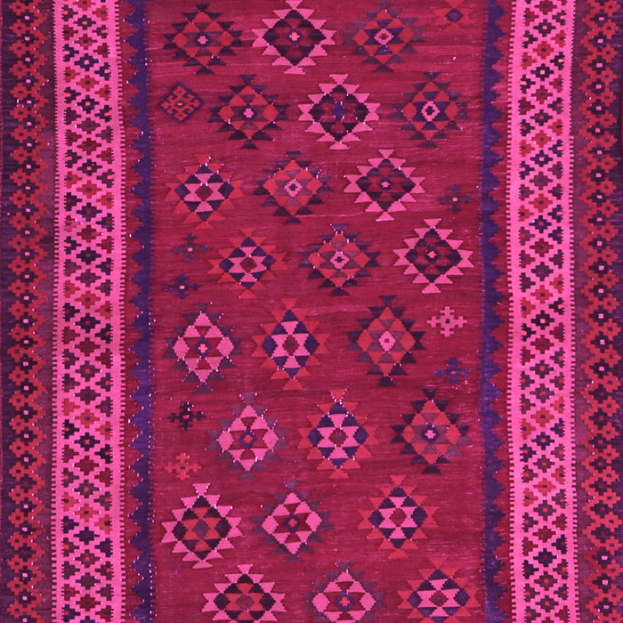 Machine Washable Oriental Pink Traditional Rug, wshcon1206pnk