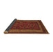 Sideview of Oriental Brown Traditional Rug, con1206brn