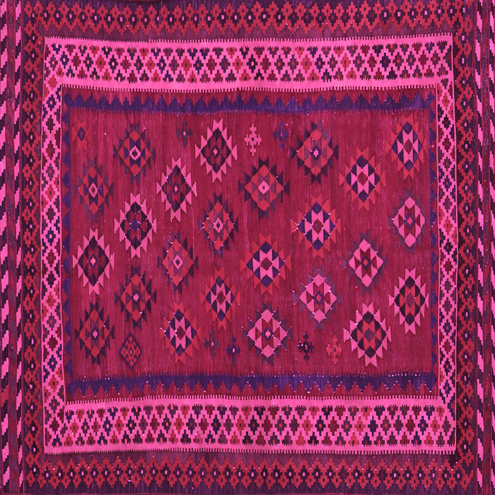 Square Oriental Pink Traditional Rug, con1206pnk