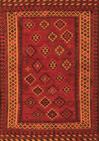 Oriental Orange Traditional Rug, con1206org