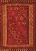 Oriental Orange Traditional Rug, con1206org