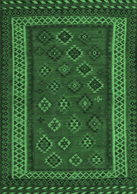 Oriental Emerald Green Traditional Rug, con1206emgrn