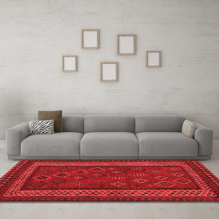 Traditional Red Washable Rugs