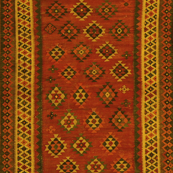Oriental Yellow Traditional Rug, con1206yw