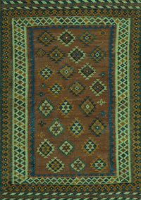 Oriental Turquoise Traditional Rug, con1206turq