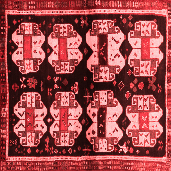 Machine Washable Abstract Red Contemporary Rug, wshcon1207red