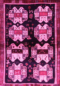 Abstract Pink Contemporary Rug, con1207pnk