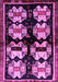 Abstract Purple Contemporary Rug, con1207pur