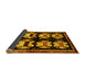 Sideview of Abstract Yellow Contemporary Rug, con1207yw