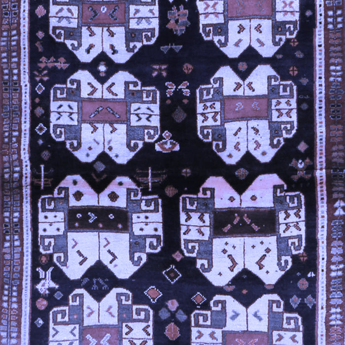 Abstract Blue Contemporary Rug, con1207blu