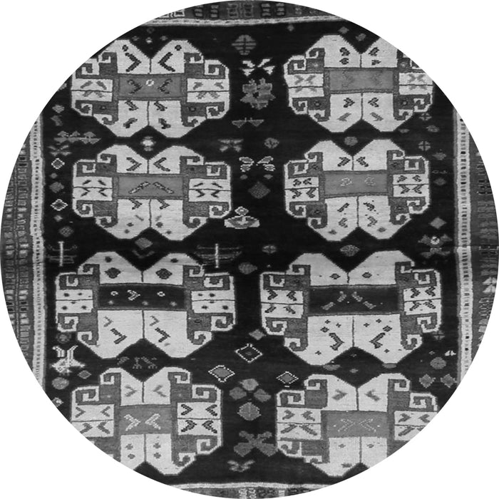 Square Abstract Gray Contemporary Rug, con1207gry