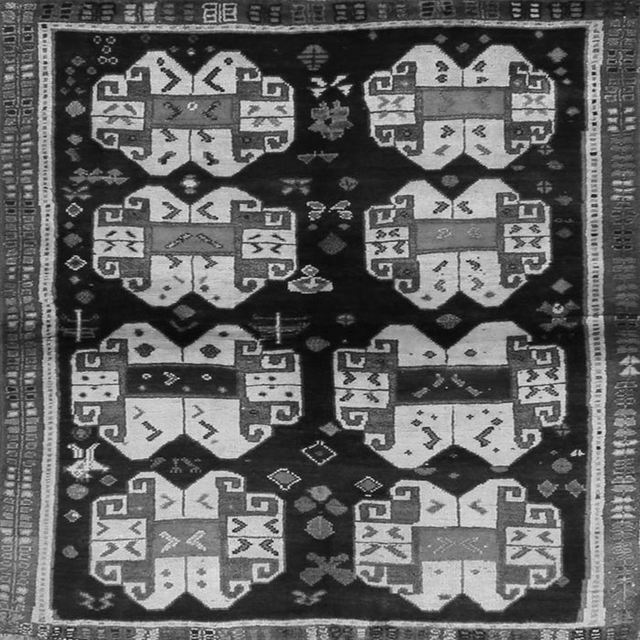 Serging Thickness of Abstract Gray Contemporary Rug, con1207gry