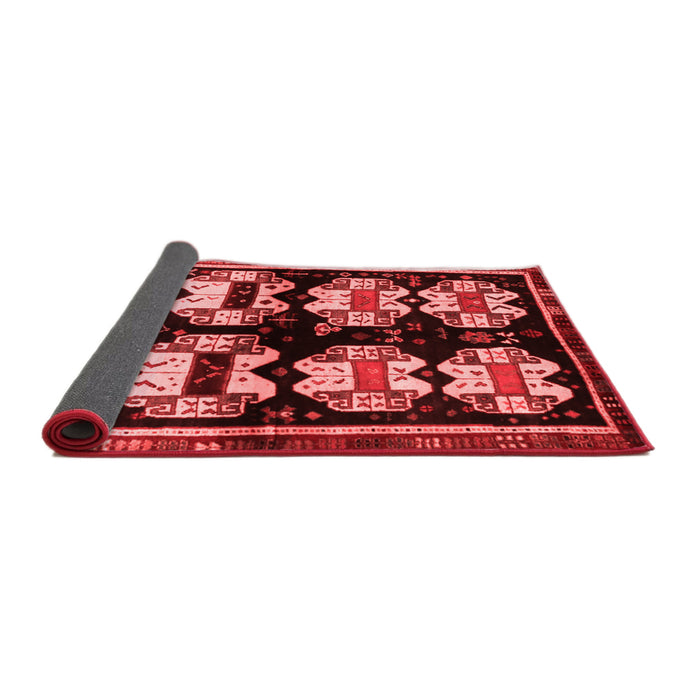 Abstract Red Contemporary Area Rugs