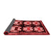 Abstract Red Contemporary Area Rugs