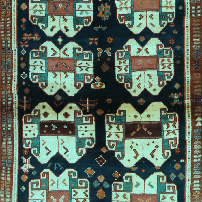 Abstract Light Blue Contemporary Rug, con1207lblu