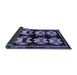 Sideview of Abstract Blue Contemporary Rug, con1207blu