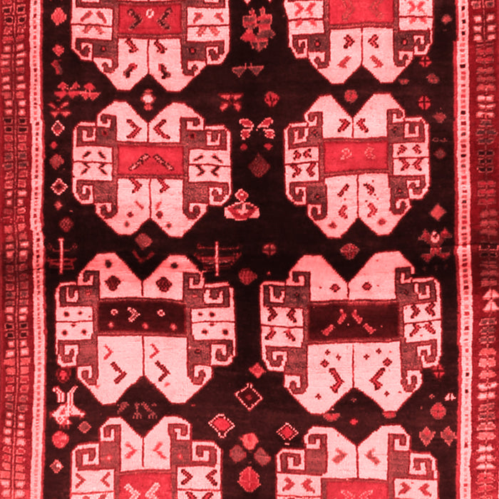 Machine Washable Abstract Red Contemporary Rug, wshcon1207red