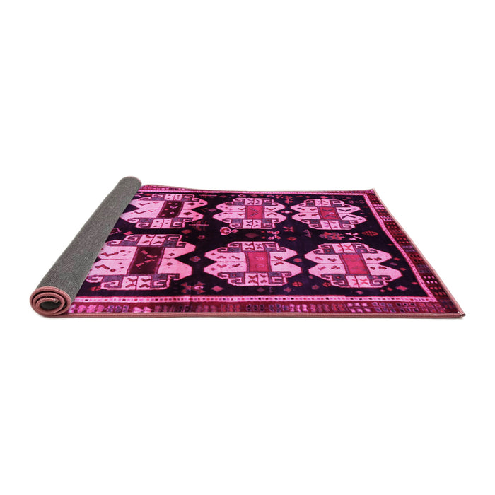 Sideview of Abstract Pink Contemporary Rug, con1207pnk