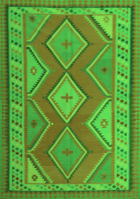 Oriental Green Traditional Rug, con1208grn