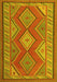 Oriental Yellow Traditional Rug, con1208yw