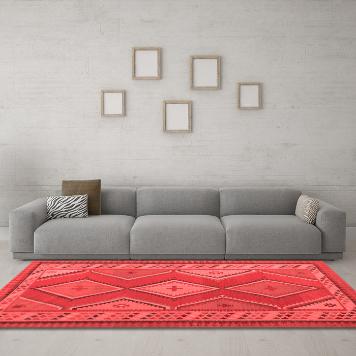 Traditional Red Washable Rugs