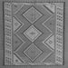 Round Machine Washable Oriental Gray Traditional Rug, wshcon1208gry