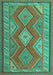 Machine Washable Oriental Turquoise Traditional Area Rugs, wshcon1208turq