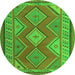 Square Oriental Green Traditional Rug, con1208grn