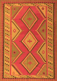 Oriental Orange Traditional Rug, con1208org